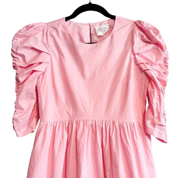 Tuckernuck Hyacinth House Puff Sleeve Mini Dress Pink XS - Picture 6 of 15